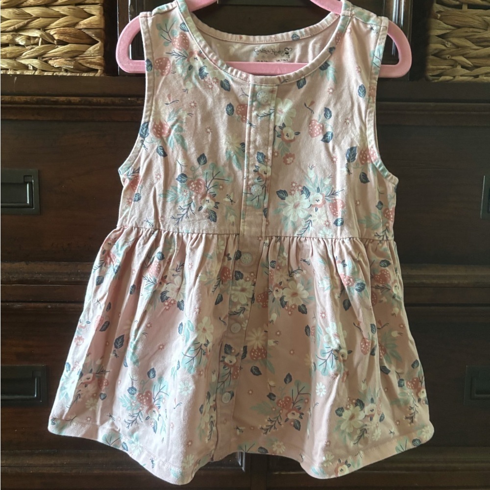 Cynthia Rowley pink floral sleeveless blouse in size M